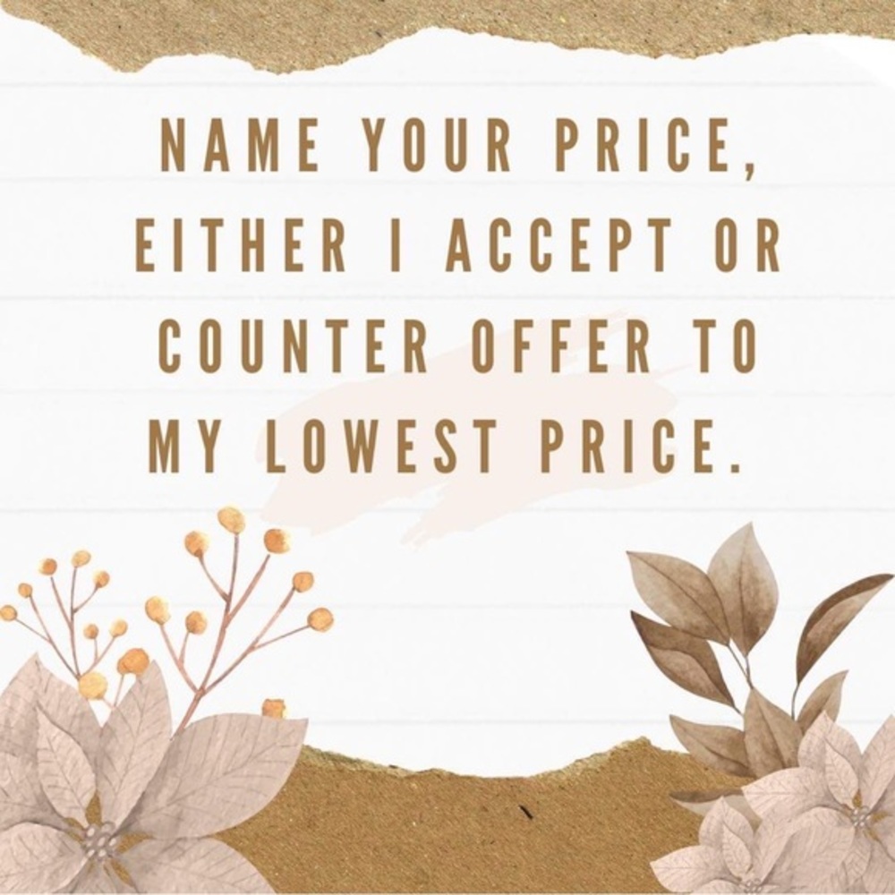 Sunday NAME YOUR PRICE SALE! Let me see your offers!